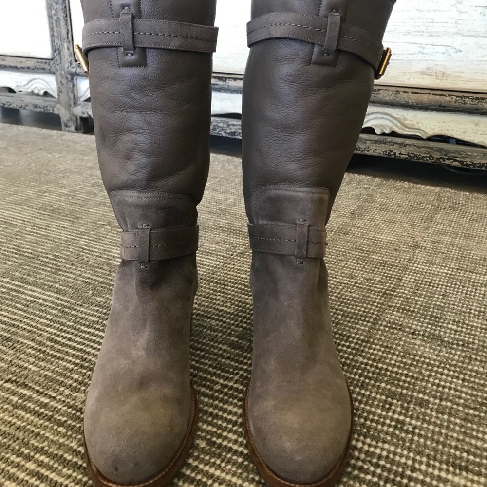 Christian Dior Nubuck/Leather Mid-Calf boots 41 - Picture 12 of 15